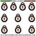 Chiave Dieci Trasponder Di Prossimità Rfid Alta Sicurezza Codice Base Univoco Em-4100 Frequenza Di Lavoro 12 - Foto miniatura 1