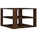 Tavolino Salotto Rovere Marrone 59,5x59,5x40 Legno Multistrato - Foto miniatura 2