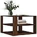Tavolino Salotto Rovere Marrone 59,5x59,5x40 Legno Multistrato - Foto miniatura 3