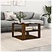 Tavolino Salotto Rovere Marrone 59,5x59,5x40 Legno Multistrato - Foto miniatura 1