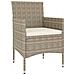 Set Sedie Da Giardino Con Poggiapiedi 4 Pz In Polyrattan Beige - Foto miniatura 2