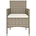 Set Sedie Da Giardino Con Poggiapiedi 4 Pz In Polyrattan Beige - Foto miniatura 3