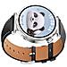 Cinturino In Vera Pelle Per Huawei Watch Gt5 - 18mm Black + Silver - Foto miniatura 2