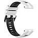 Cinturino Per Orologio In Silicone Bianco E Nero Per Garmin Forerunner 965 - Foto miniatura 2