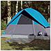 Tenda da Campeggio a Cupola per 3 Persone Blu Impermeabile - Foto miniatura 1