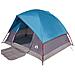Tenda da Campeggio a Cupola per 3 Persone Blu Impermeabile - Foto miniatura 4