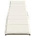 Lettino Prendisole con Cuscino Beige 55x199x50 cm in Polyrattan - Foto miniatura 4