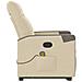 Poltrona Alzapersona Massaggiante Reclinabile Crema in Tessuto - Foto miniatura 6