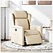 Poltrona Elettrica Reclinabile Crema in Tessuto - Foto miniatura 2