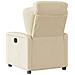 Poltrona Elettrica Reclinabile Crema in Tessuto - Foto miniatura 7