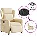 Poltrona Elettrica Reclinabile Crema in Tessuto - Foto miniatura 8