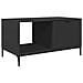 Tavolino da salotto Nero 90 x 49 x 46 cm Legno multistrato - Foto miniatura 1