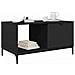 Tavolino da salotto Nero 90 x 49 x 46 cm Legno multistrato - Foto miniatura 3