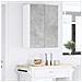 Armadio pensile con porta Riga Grigio cemento 60 x 31 x 80 cm - Foto miniatura 4