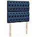 Struttura Letto Pouf con Materasso Blu 80x200 cm in Tessuto - Foto miniatura 9