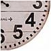 Orologio Da Parete In Legno Bianco D34x2h Cm - Foto miniatura 8