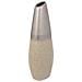 Vaso In Ceramica Argento 12x7x35h - Foto miniatura 1