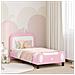 Struttura letto bambini con testata Rosa 80 x 160 cm PU - Foto miniatura 2