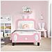 Struttura letto bambini con testata Rosa 80 x 160 cm PU - Foto miniatura 3