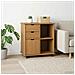 Mobile con Ruote con ruota Marrone miele 63,5 x 39 x 65,5 cm - Foto miniatura 3