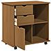 Mobile con Ruote con ruota Marrone miele 63,5 x 39 x 65,5 cm - Foto miniatura 4