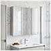 Mobiletto per specchio da bagno con lo scaffale Grigio Sonoma - Foto miniatura 2