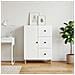 Credenza Bianco 66 x 34,5 x 90 cm Legno ingegnerizzato - Foto miniatura 2