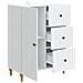 Credenza Bianco 66 x 34,5 x 90 cm Legno ingegnerizzato - Foto miniatura 5