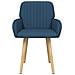 Sedie da pranzo 4 pcs Tessuto Blu 56,5 x 50 x 87,5 cm - Foto miniatura 3