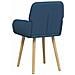 Sedie da pranzo 4 pcs Tessuto Blu 56,5 x 50 x 87,5 cm - Foto miniatura 5
