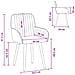 Sedie da pranzo 4 pcs Tessuto Blu 56,5 x 50 x 87,5 cm - Foto miniatura 8