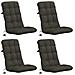 Cuscini per Sedia Alta in 4 Pezzi VIANEN 4 pcs 100% Poliestere - Foto miniatura 1