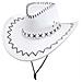 CAPPELLO COWBOY BIANCO CON CUCITURE scam - Foto miniatura 1