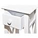 Tavolino Laterale Per Telefono Con Cassetto Bianco - Foto miniatura 3