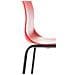 Sgabello Bar Hoover in Polipropilene I Sgabello Alto Design 4 Gambe in Metallo | Sedia Sgabello Impilabile con Schienale I Sgabello Bancone H 76 CM Rosso Base Nero - Foto miniatura 5