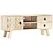 Mobile Porta Tv 110x30x44 Cm In Legno Massello Di Mango - Foto miniatura 1
