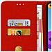 Custodia Samsung Galaxy A21s Portadocumenti Funzione Supporto Rosso - Foto miniatura 3