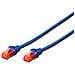 10m Cat6 U / UTP, RJ-45, RJ-45, Maschio / maschio, Cat6, U / UTP (UTP) , Blu - Foto miniatura 1