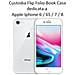 Duo Custodia Originale Flip Folio Book Case Per Apple Iphone6s 7 8 Se (2020) White - Foto miniatura 2