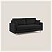 Megan Divano Letto Matrimoniale In Microfibra Smacchiabile T11 Nero - Foto miniatura 2