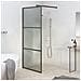 Parete Doccia Walk In 80x195 Cm In Vetro Scuro Esg Nero - Foto miniatura 1