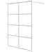 Parete Doccia Walk In Bianca 140x195 Cm Vetro Trasparente Esg - Foto miniatura 2