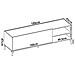 Mobile Porta Tv Asinara, Credenza Bassa Da Soggiorno, Madia Da Salotto Per Televisione, 155x43h47 Cm, Rovere E Antracite - Foto miniatura 3