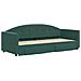 Divano Letto Estraibile Cassetti Verde Scuro 80x200cm Velluto - Foto miniatura 2