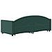 Divano Letto Estraibile Cassetti Verde Scuro 80x200cm Velluto - Foto miniatura 4