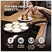 Padella per Pancakes Antiaderente con 7 Stampi | Diametro 26 cm | Ideale per tutti i Piani Cottura, Incluso Induzione | Manico Ergonomico Soft Touch | In Regalo Pinze da Cucina - Foto miniatura 7