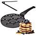 Padella per Pancakes Antiaderente con 7 Stampi | Diametro 26 cm | Ideale per tutti i Piani Cottura, Incluso Induzione | Manico Ergonomico Soft Touch | In Regalo Pinze da Cucina - Foto miniatura 1