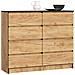 Cassettiera K120, 8 cassetti, 120x40x99 cm, Colore Quercia Craft - Foto miniatura 1