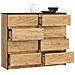 Cassettiera K120, 8 cassetti, 120x40x99 cm, Colore Quercia Craft - Foto miniatura 2