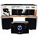 Trade Shop - Stereo Lettore Dvd Cd Mini Hi-fi Combo + Bluetooth 30w Microfono 2.0 Casse J-2007 - Foto miniatura 1